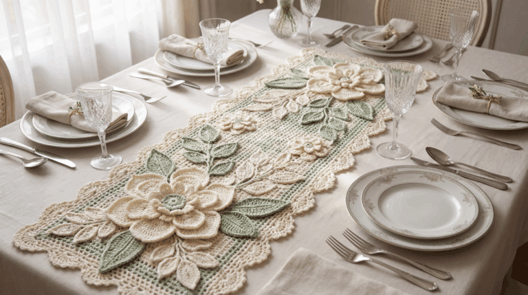25 modelos de caminhos de mesa em crochê para elevar o nível da sua decoração