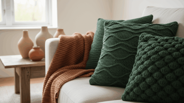 Sua casa merece essas almofadas de crochê lindas e cheias de estilo!