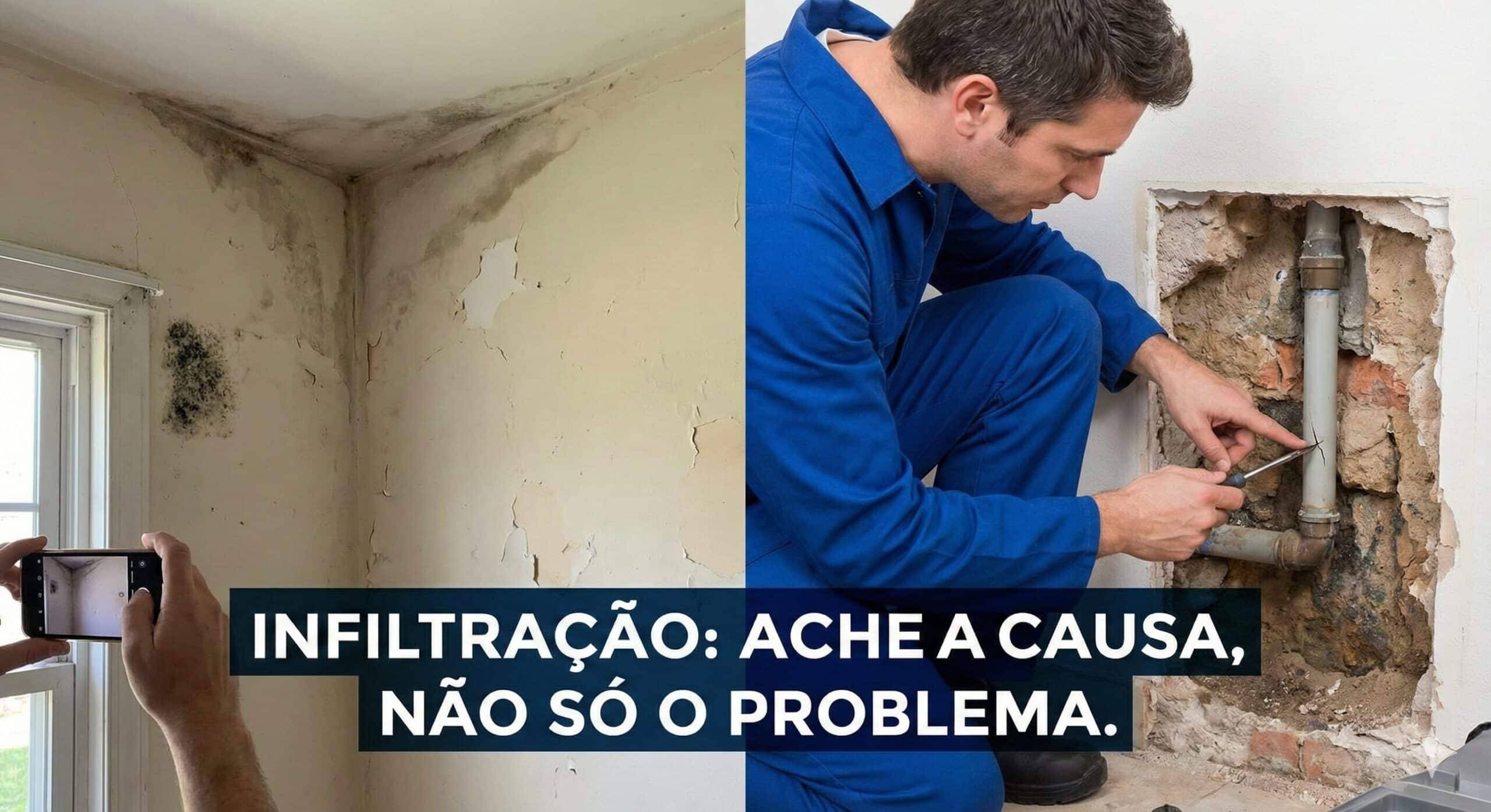 Encontrando e resolvendo o problema de infiltração em casa