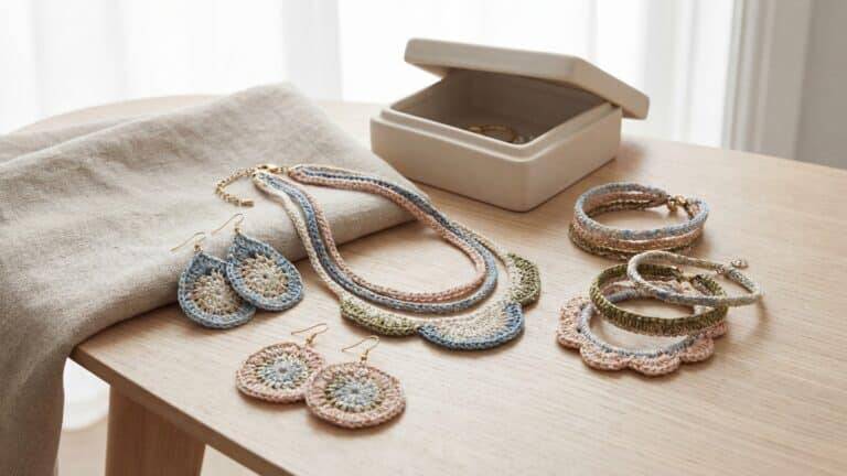 Brincos, colares e pulseiras: acessórios de crochê que deixam seu visual charmoso!