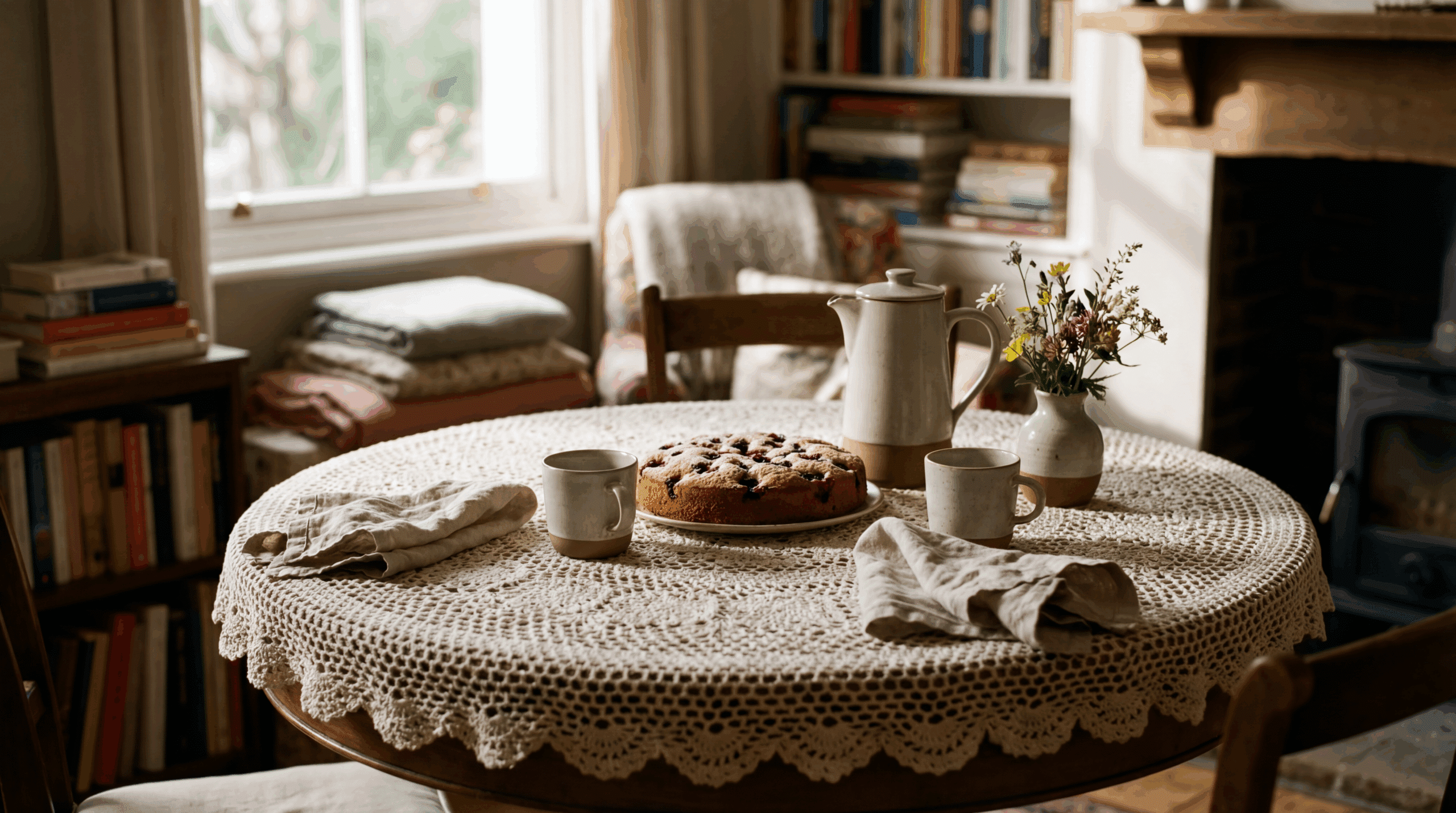 16 Toalhas de Mesa Redonda em Crochê em Crochê: o detalhe que transforma qualquer mesa simples