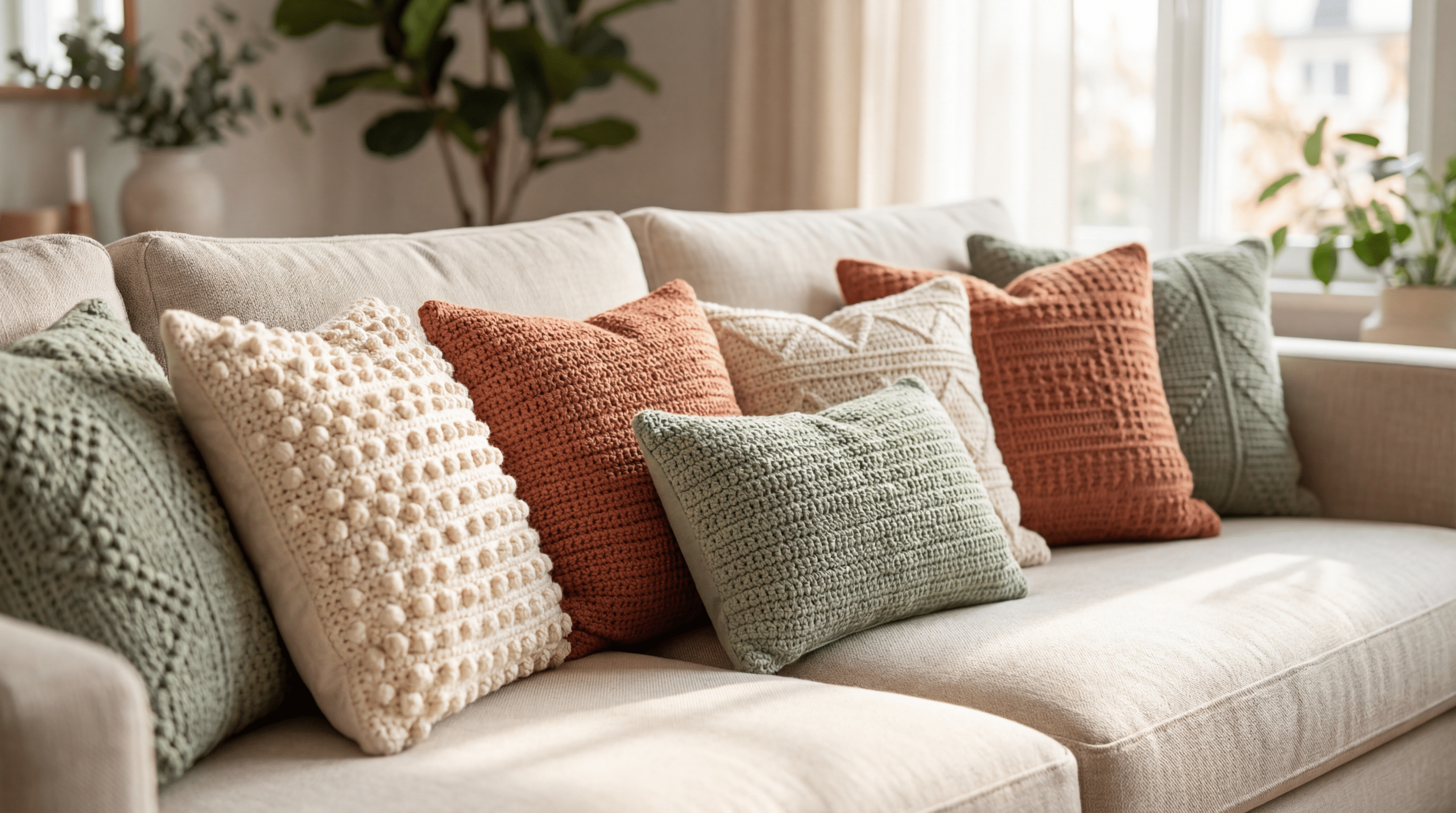 Almofadas de crochê: o detalhe artesanal que está a conquistar a decoração moderna
