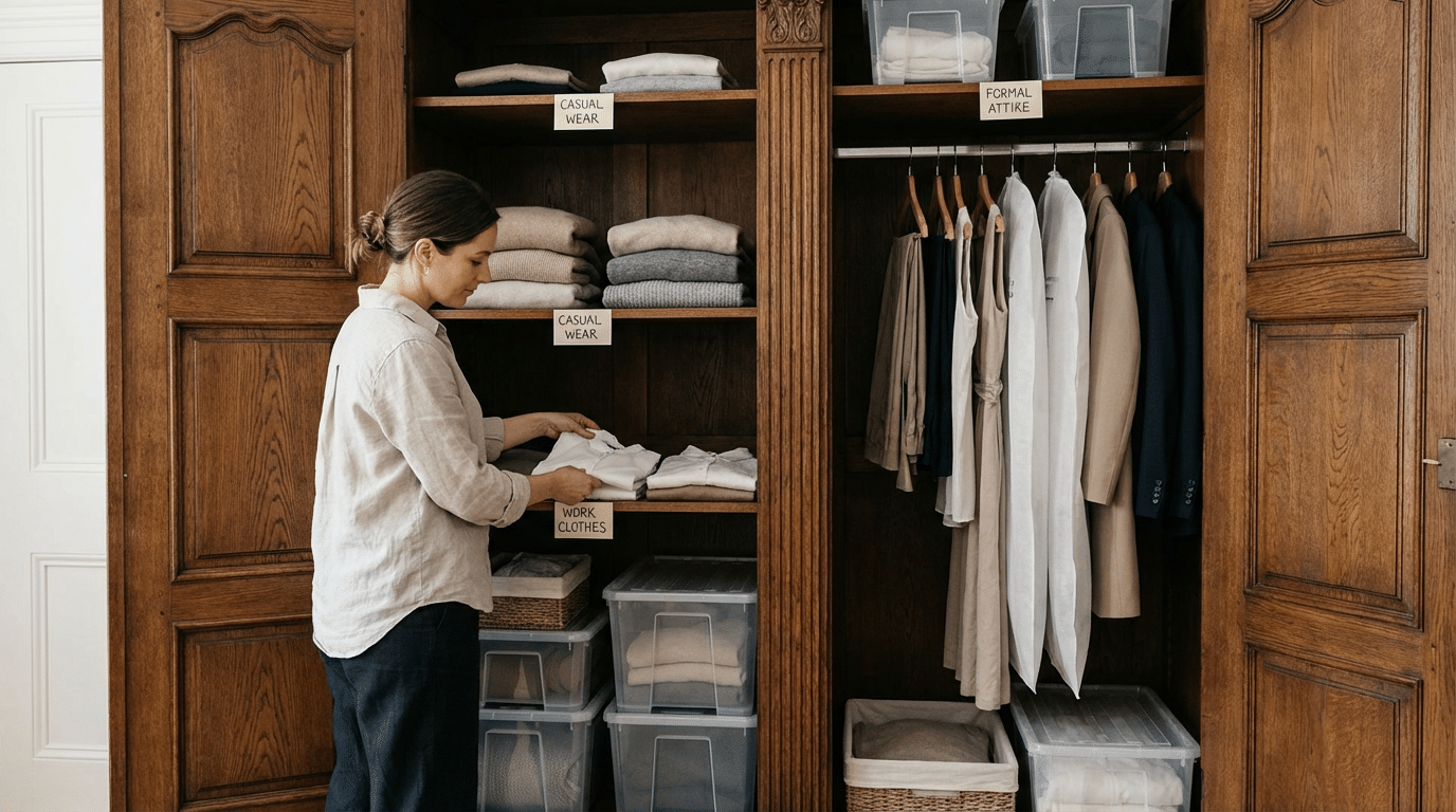 Como organizar o guarda-roupa