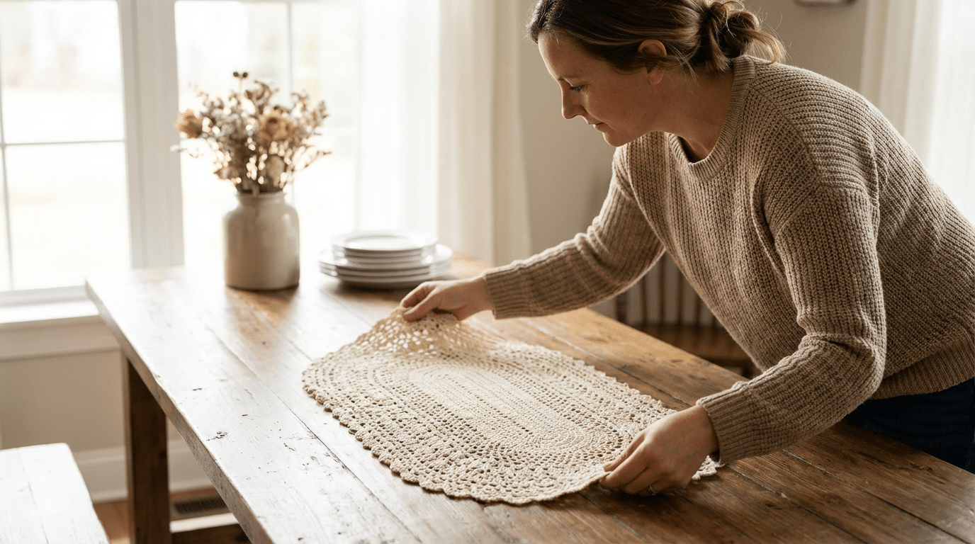 caminhos de mesa em croche