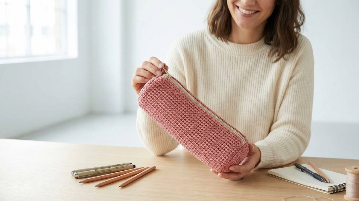 Aprenda a produzir estojos de crochê diy cheios de estilo e charme