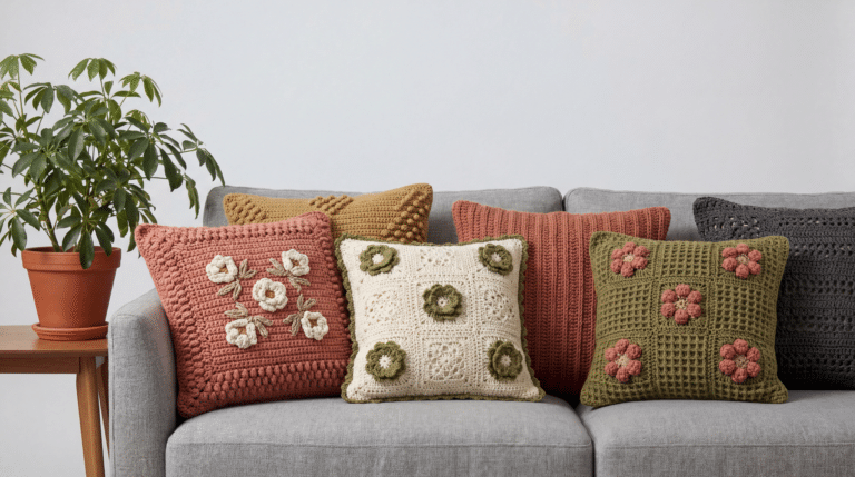 Almofadas de crochê: 5 passos para criar modelos elegantes que valorizam a sala