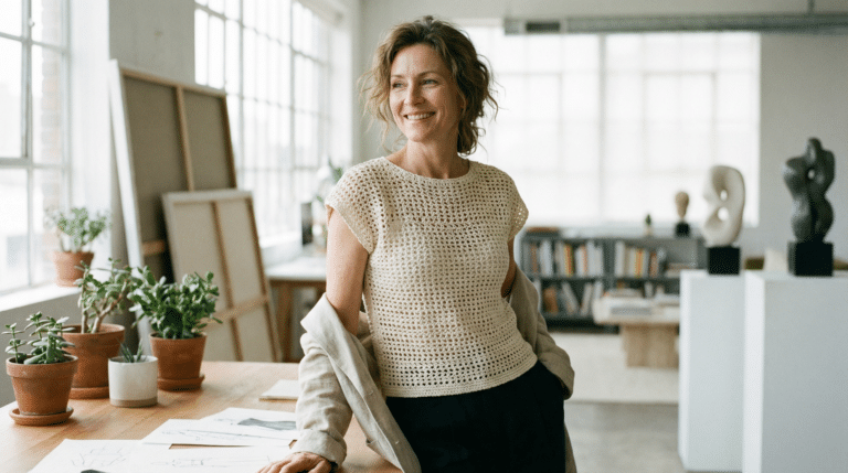Blusas de crochê brancas em 2026: Como dominar a tendência do “Luxo Tátil” com peças artesanais de elite
