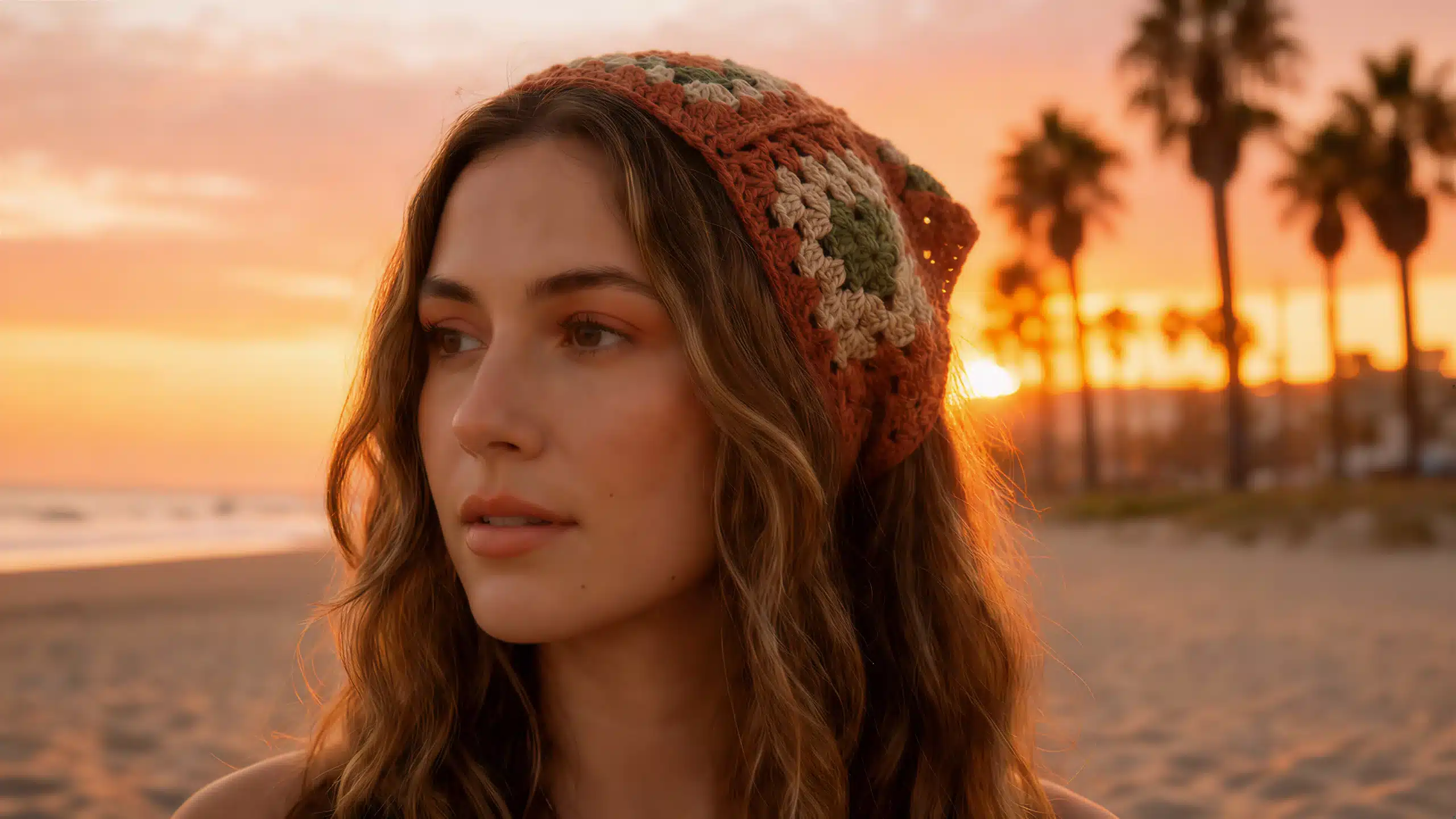 bandana de crochê