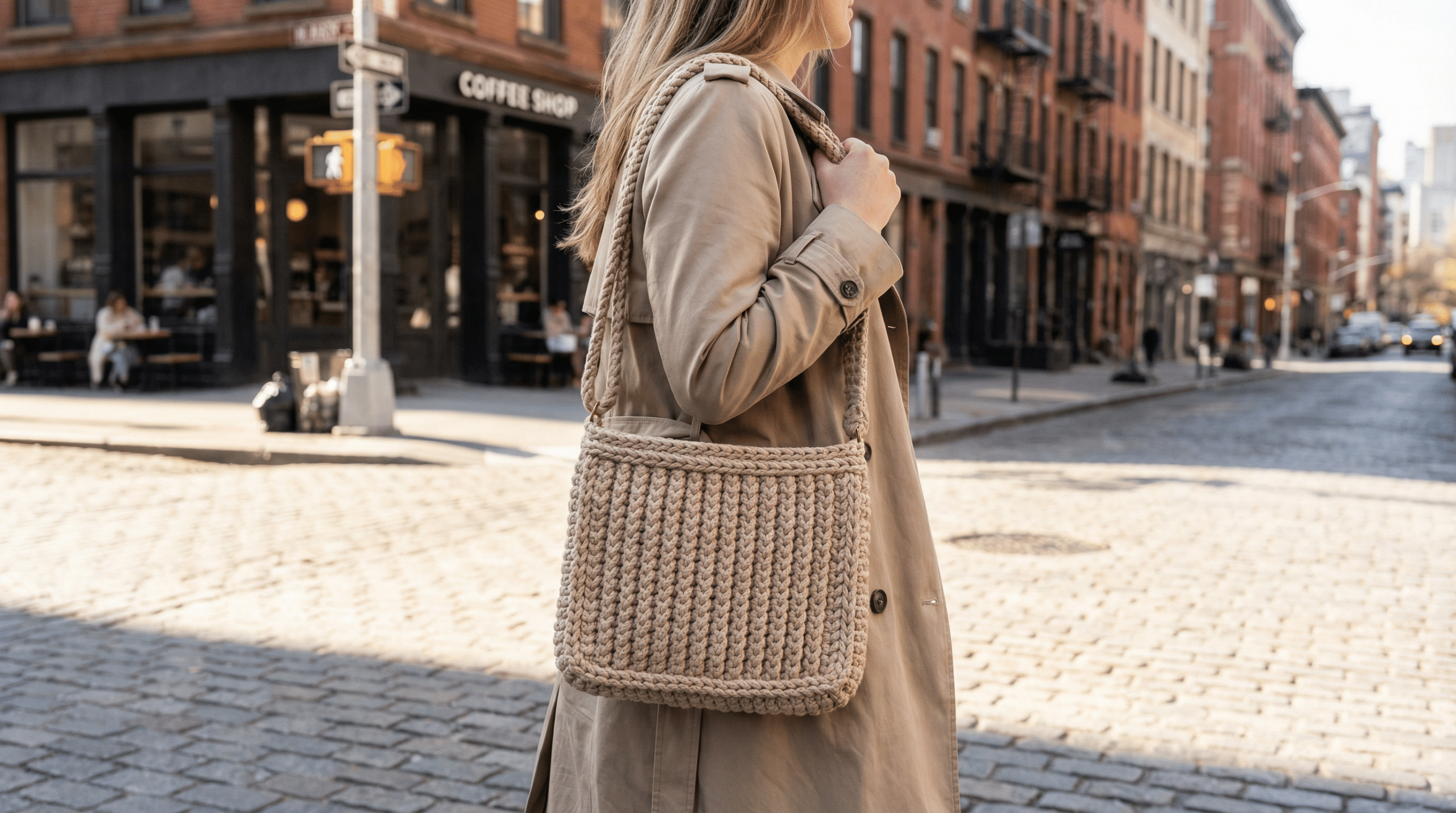 Bolsa de Crochê Moderna