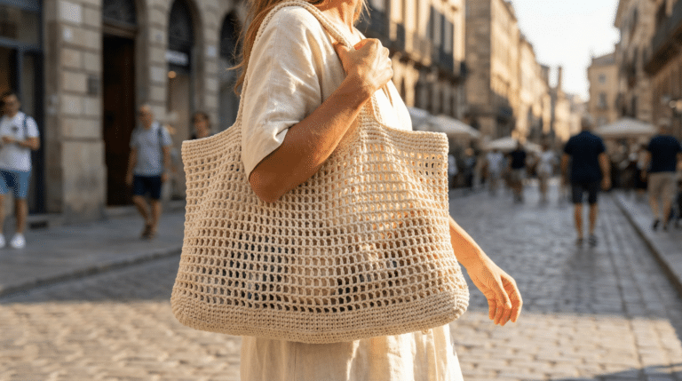 Título: Como escolher a bolsa de crochê perfeita para enfrentar o calor com elegância