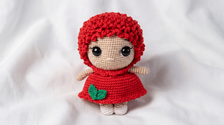 Boneca maçã em amigurumi: como criar brinquedos artesanais únicos em 2026