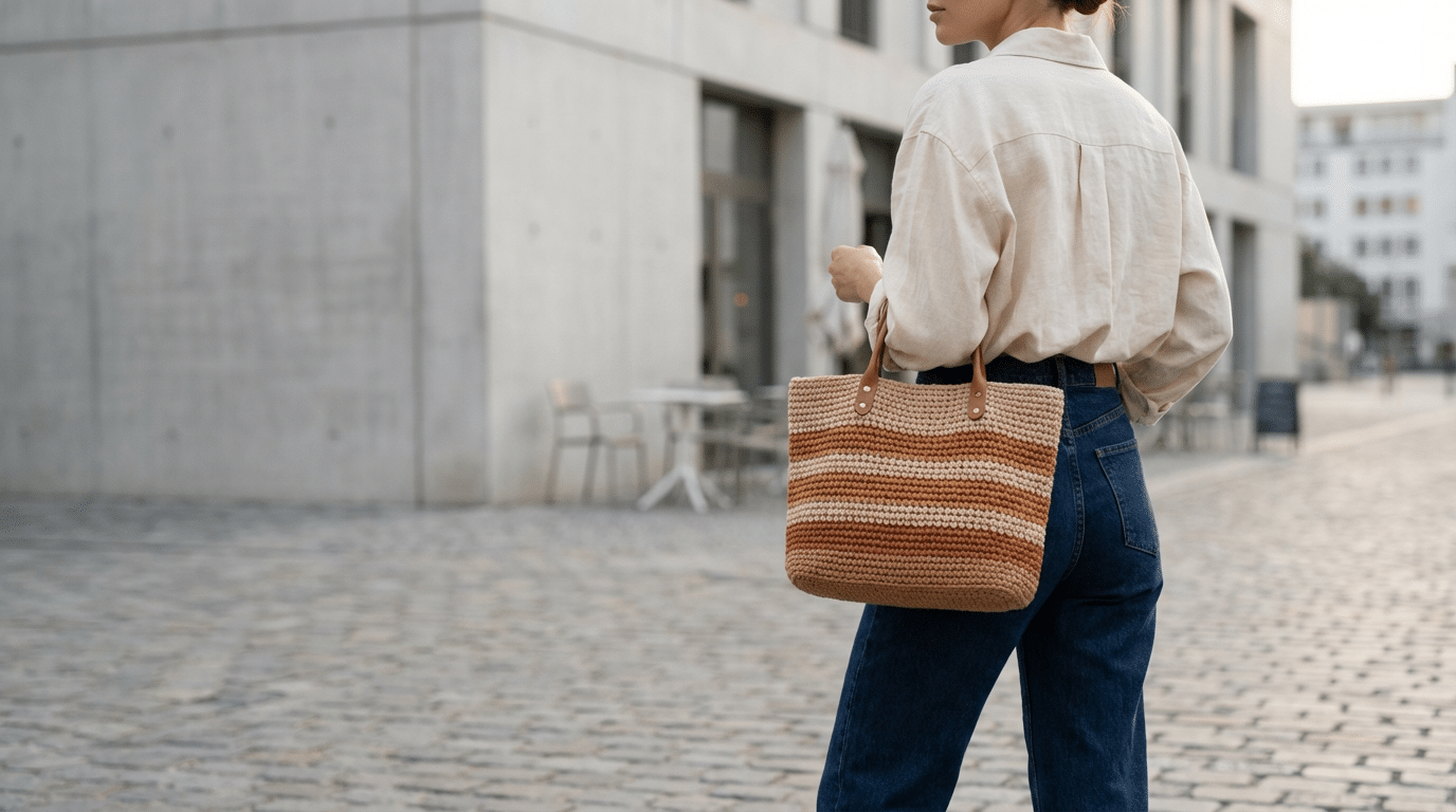 Capa Editorial Bolsa Crochê