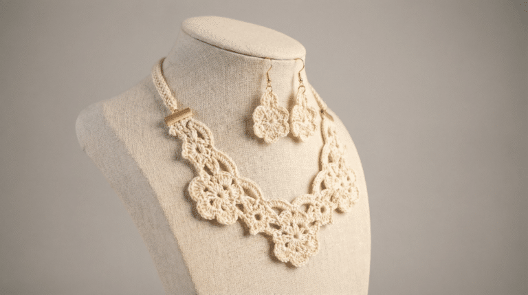 Joias de crochê: como transformar roupas básicas com acessórios artesanais elegantes