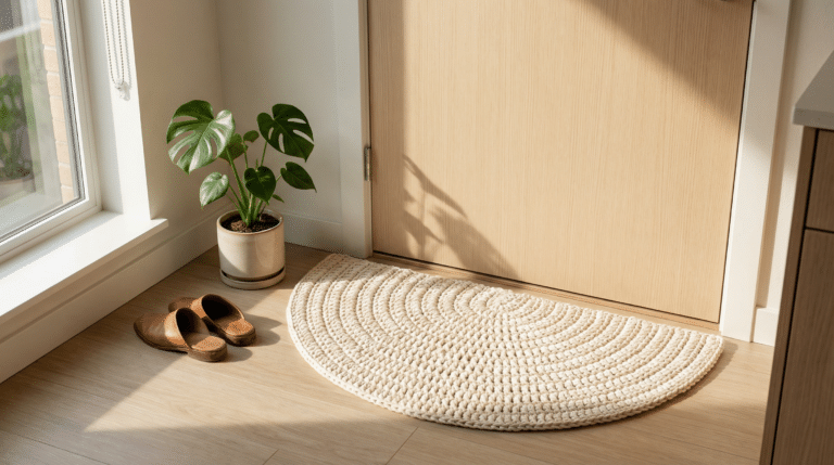 Tapetes de crochê meia lua: 5 vantagens para decorar espaços pequenos