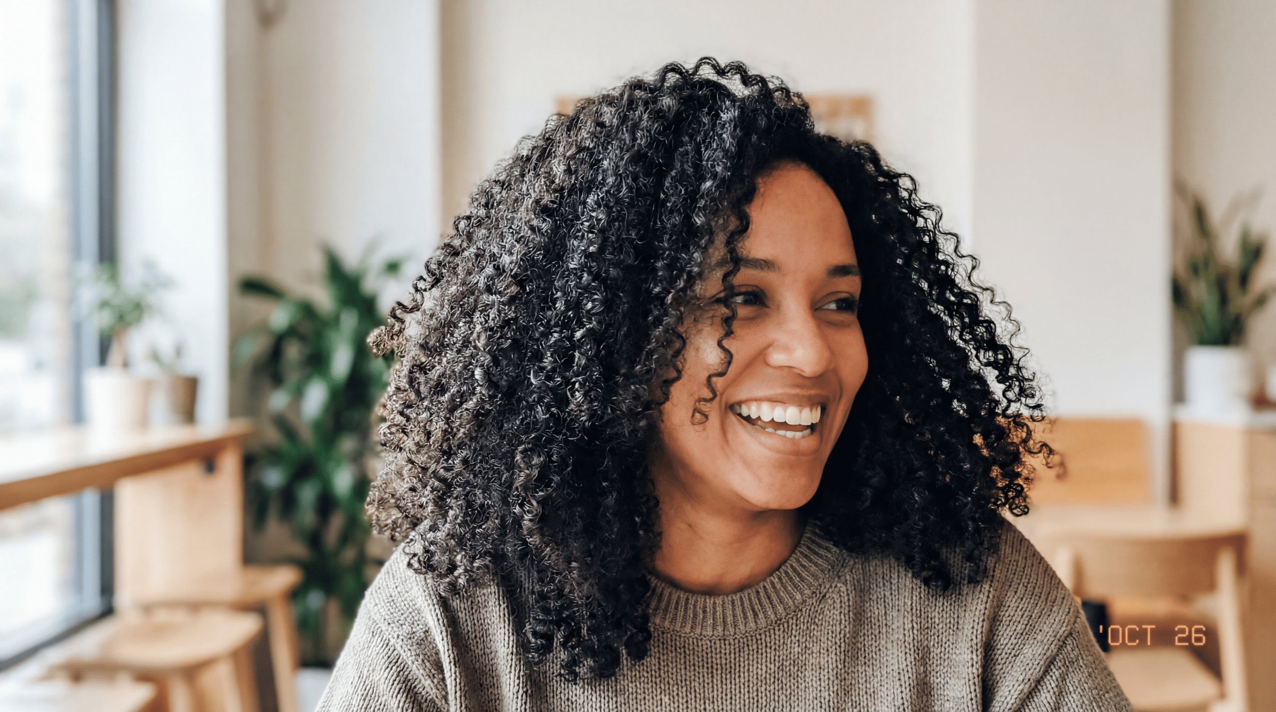 Foto Instantânea Cabelo Cacheado Sem Texto