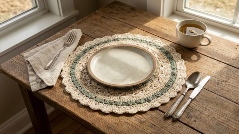 Modelos de sousplat de crochê para decorar mesa posta com elegância e sofisticação