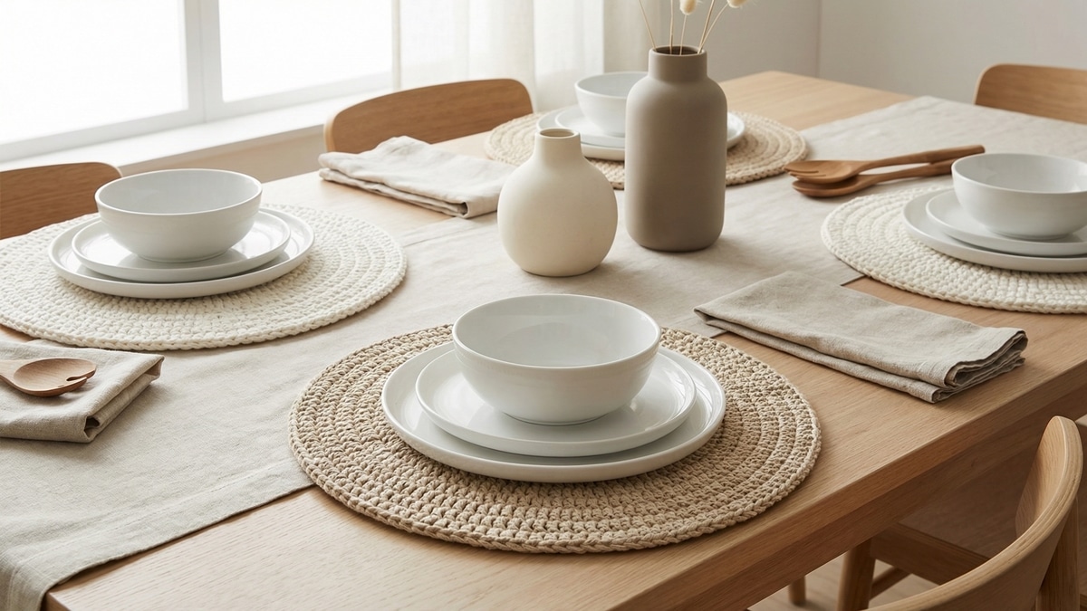 Transforme suas refeições com sousplats de crochê cheios de elegância