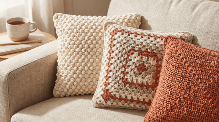 24 almofadas de crochê: como usar este item para deixar sua sala mais aconchegante