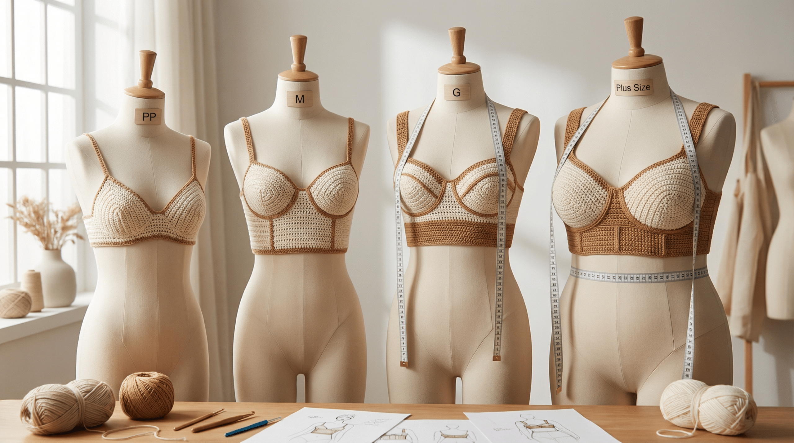 Tops Crochê Manequins Tamanhos