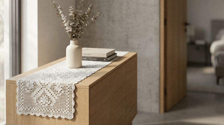 Caminhos de mesa em crochê: o segredo para unir sofisticação e estilo em qualquer ambiente