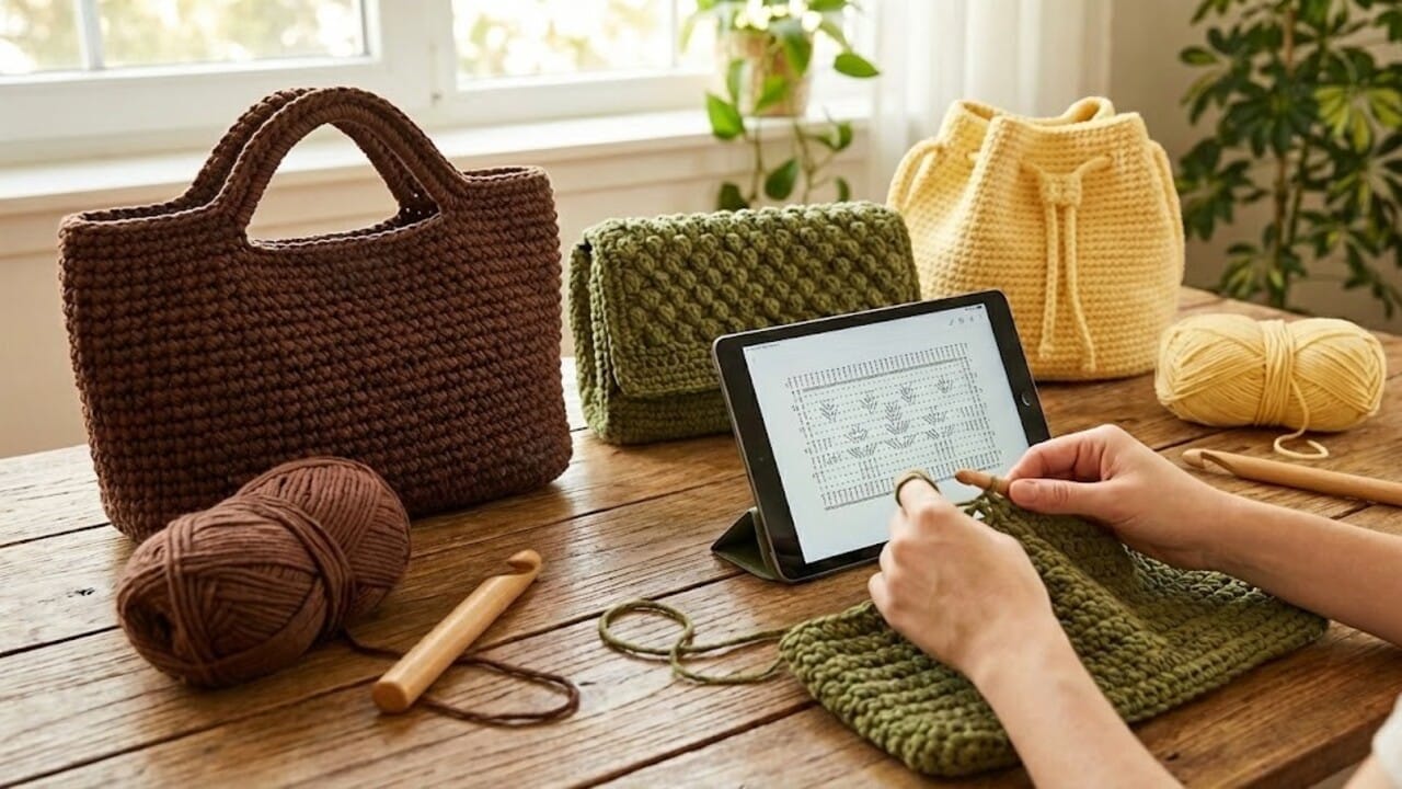 Tendências para bolsas de crochê simples e suas versatilidades
