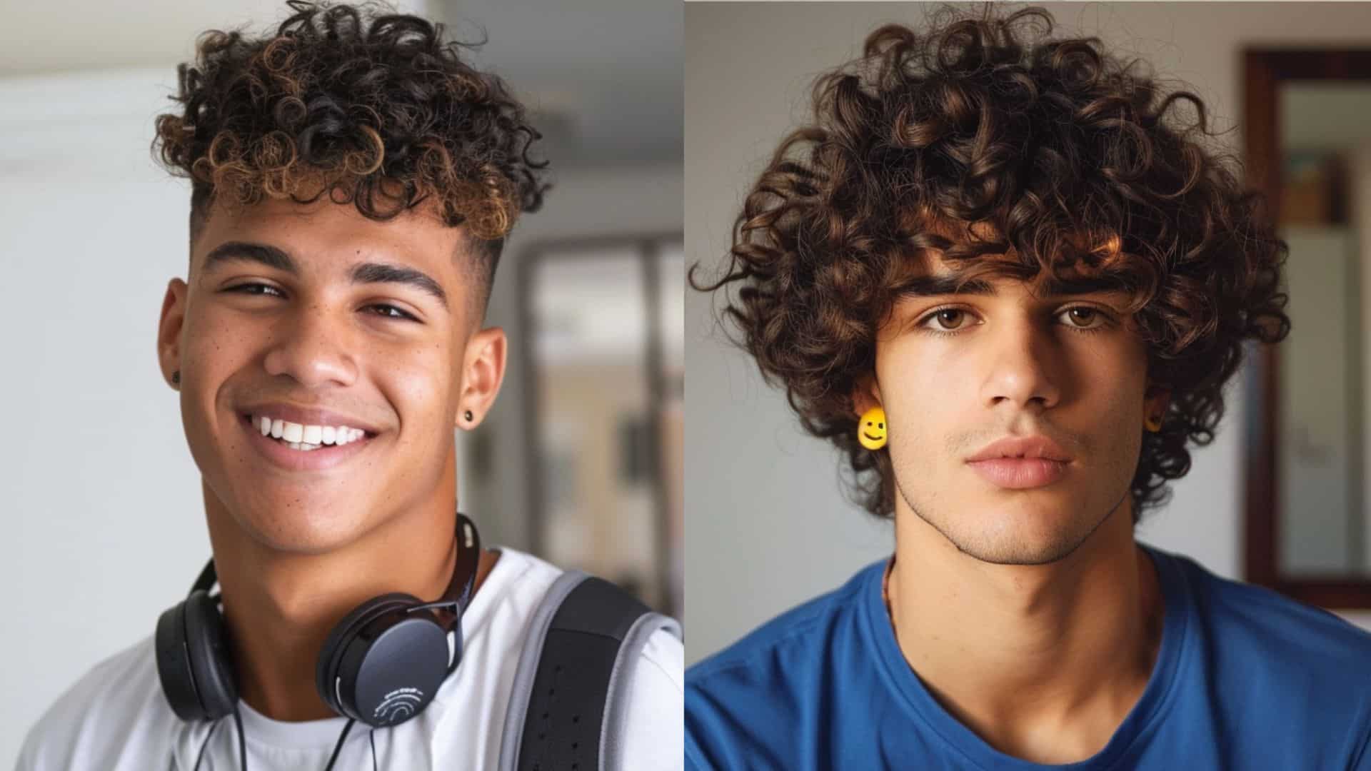 Messy Curly, Mullet moderno ou Americano? Confira qual é o corte perfeito para cacheados masculinos e qual formato de rosto combina com cada estilo
