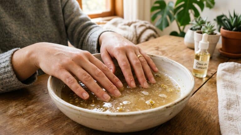 Banho de gelatina para as unhas