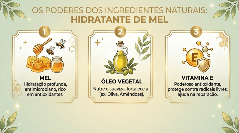 Infografico informativo sobre os ingredientes da hidratação caseira..