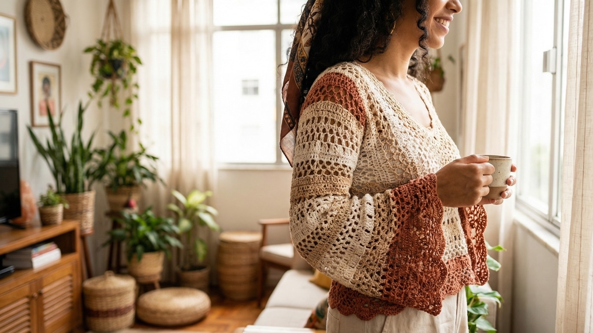 Conheça 15 blusas de crochê para criar looks lindos e criativos em 2026
