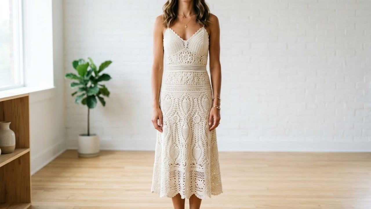Vestido de crochê: veja lindas opções com gráficos para começar o seu novo projeto