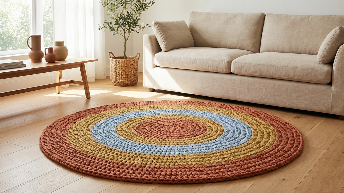 Brinque com as cores e crie tapetes de crochê maravilhosos