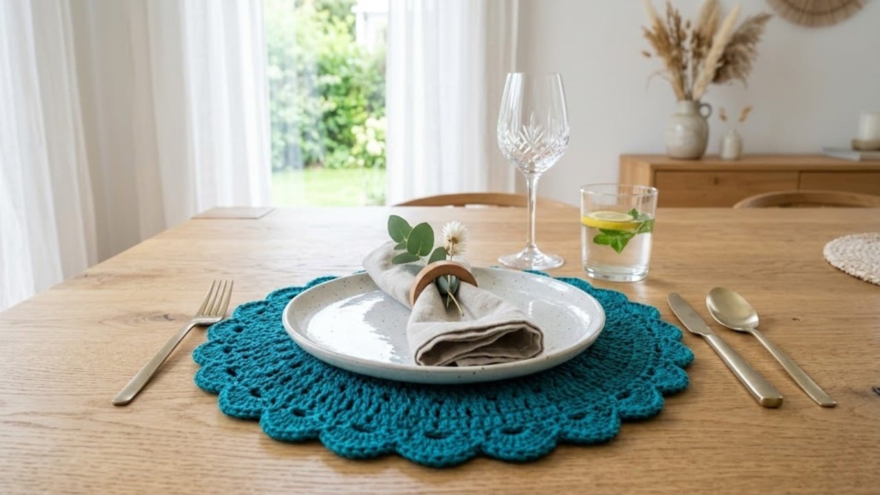 Sousplat de crochê: veja diversos modelos elegantes com gráficos para sua decoração