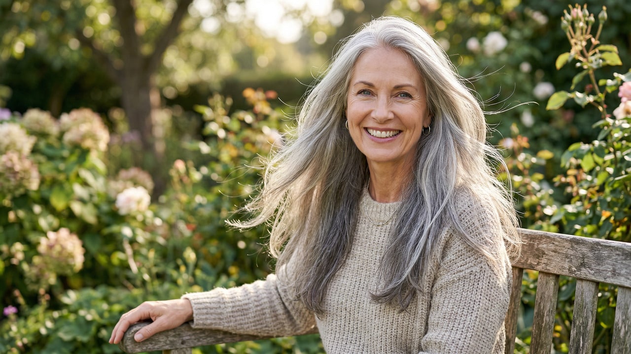 mulher madira com cabelo branco