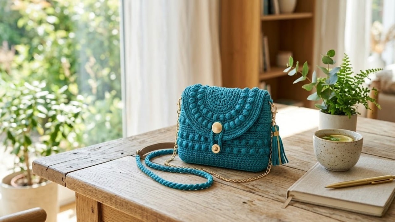 Lindas bolsas de crochê com gráficos para começar seu novo projeto em 2026