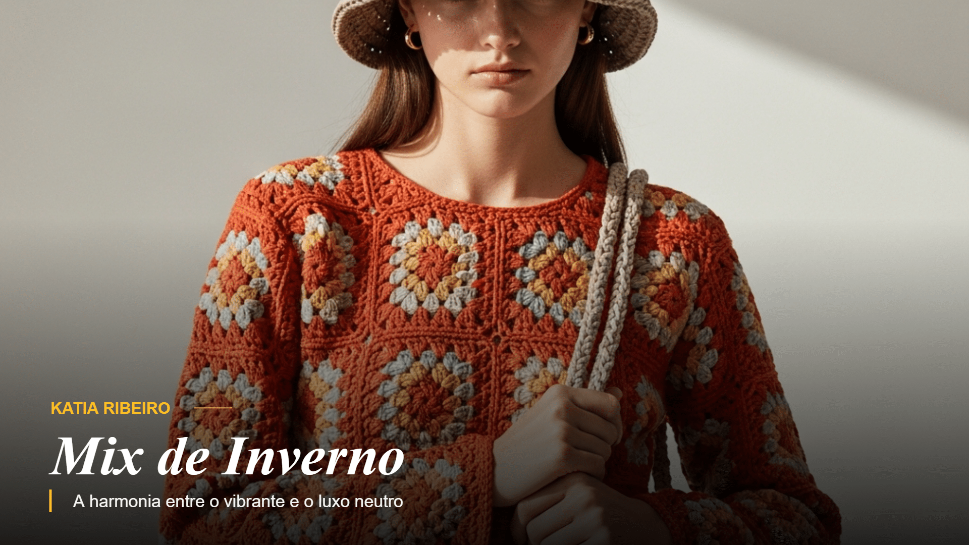 Tendência de crochê inverno 2026 - Casaco de luxo artesanal Katia Ribeiro