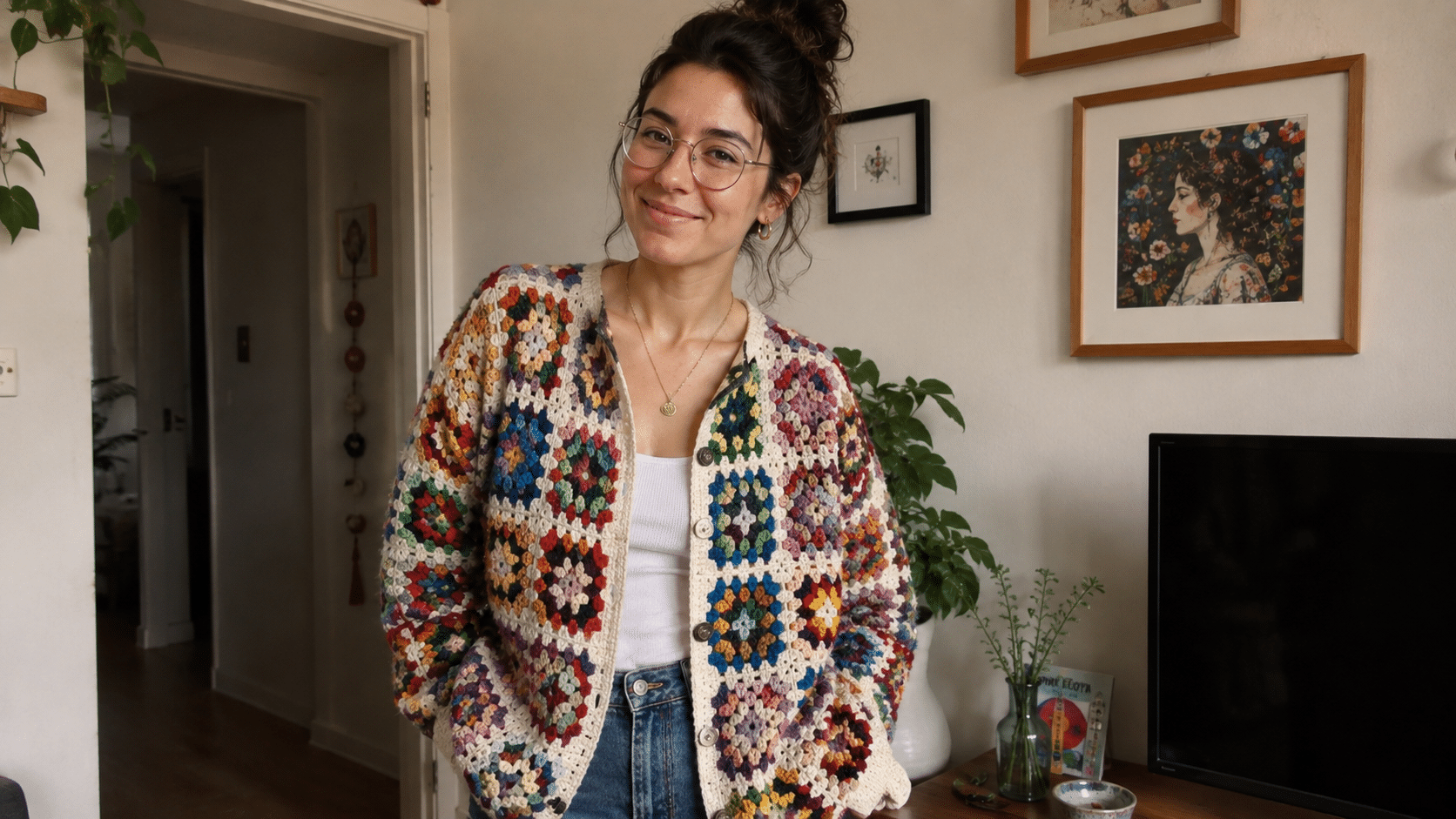 O cardigan de crochê é a tendência para a época fria. Veja modelos com gráficos para se inspirar