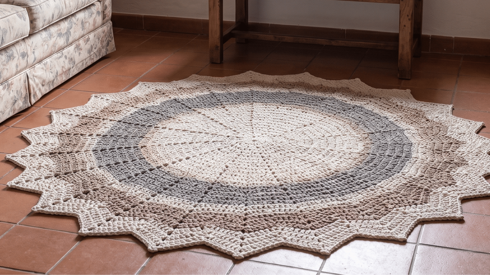 14 modelos com tapetes de crochê modernos com gráficos para deixar sua casa mais bonita