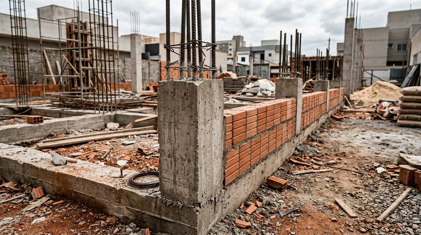 Quantos tijolos gastos e quanto custa levantar um muro de 20 metros