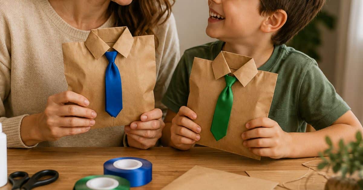 Chame seus filhos e faça com eles uma linda Lembrancinha para o Dia dos Pais 2026 (muito fácil de fazer!)