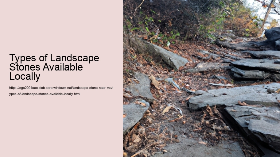 Types of Landscape Stones Available Locally