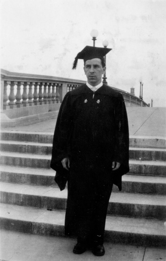 Man in academic gown