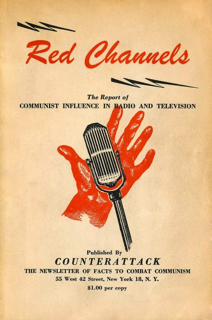 Cover of Red Cheannels. List of Names who were not to be hired.