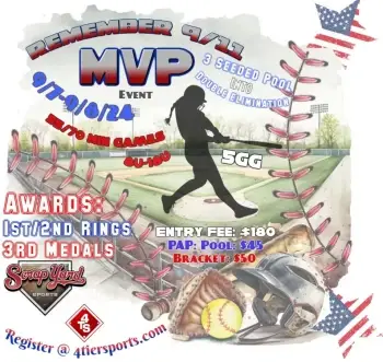 MVP Event~Remember 9/11~3 Seeded Pool into DE 