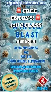 Free Entry~10u C Class Teams~Winter Blast