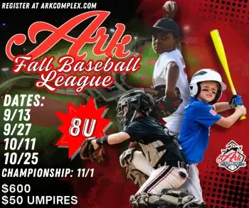 8U Fall League - 9/13, 9/27, 10/11, 10/25, 11/1