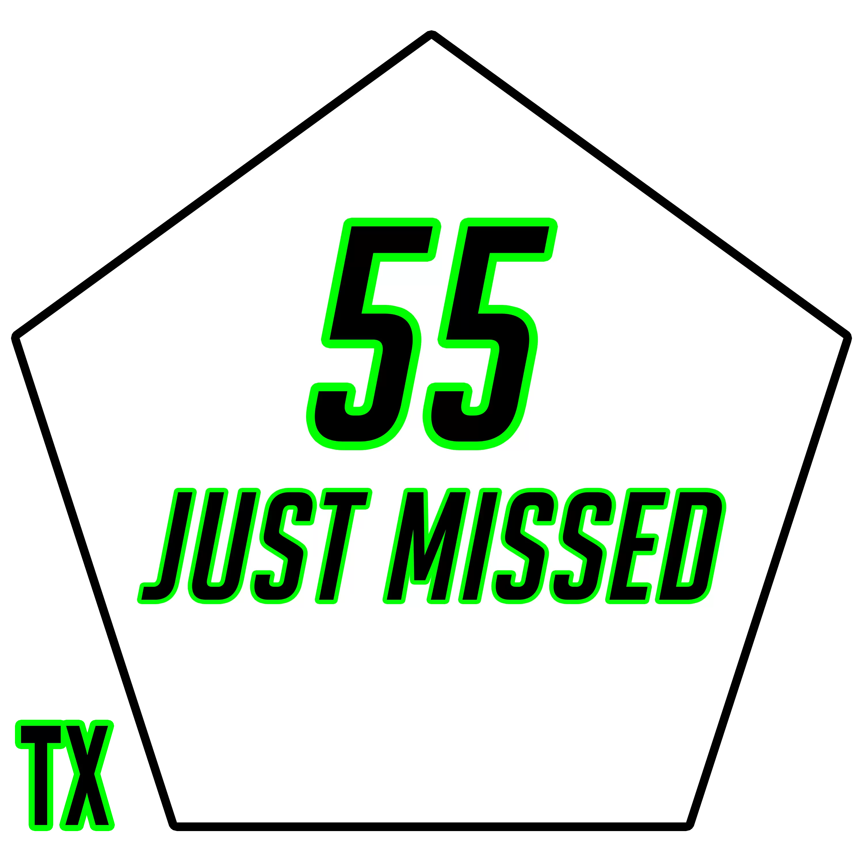 2028 Five Tool Texas 55 "Just Missed"