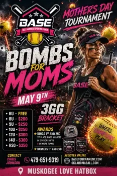 SOFTBALL BOMBS FOR MOMS MUSKOGEE