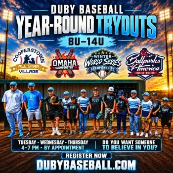 DUBY BASEBALL YEAR-ROUND TRYOUTS | 8U-14U