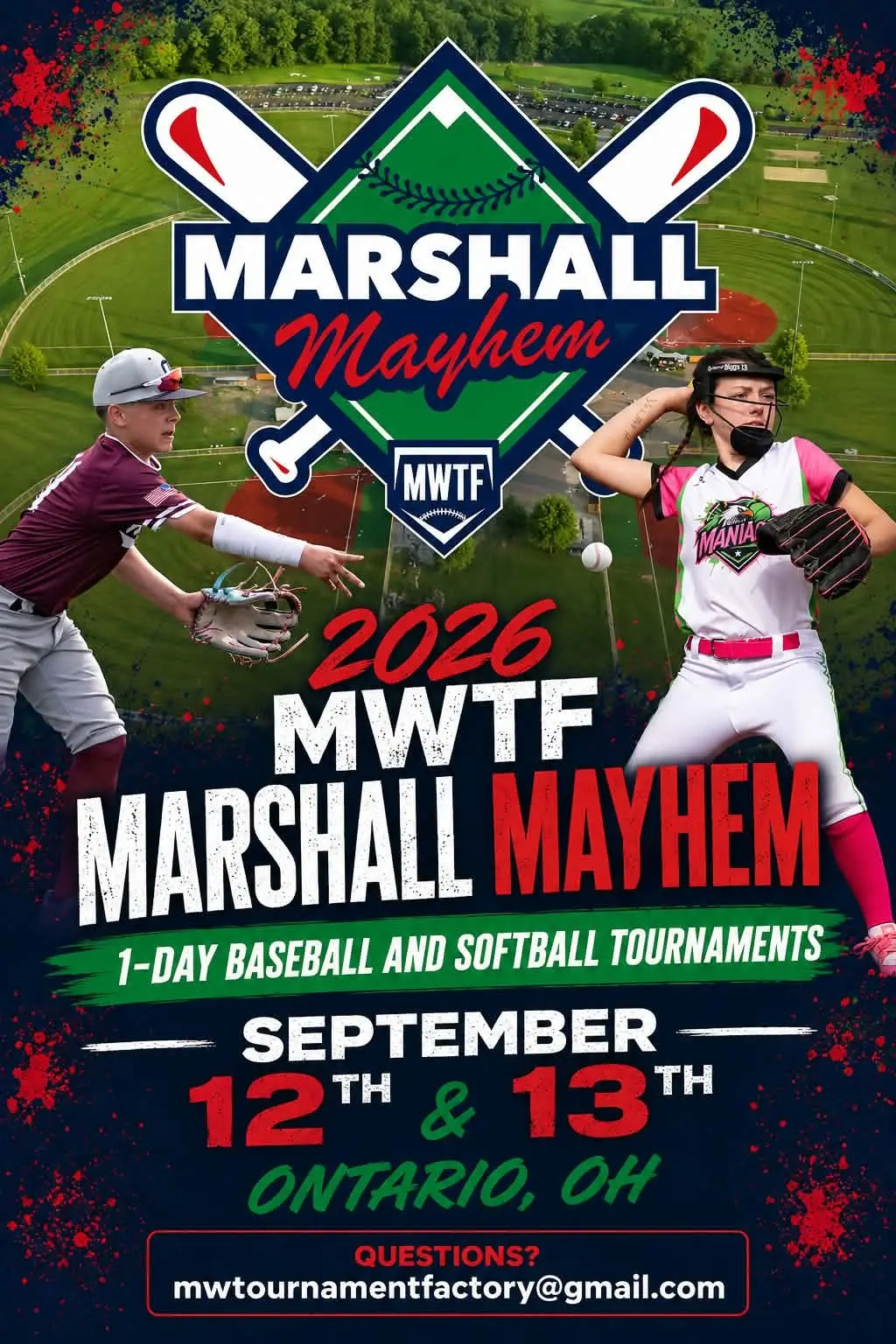 Sunday 1-Day: MWTF Marshall Mayhem, 5th Annual (Softball, 2027 Playing Age)