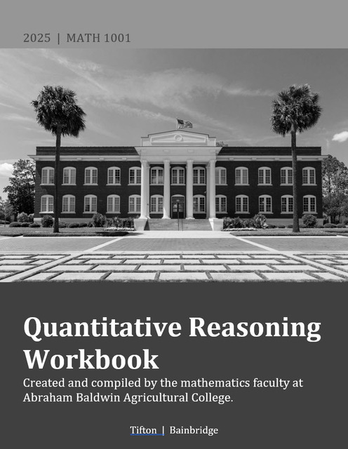 Quantitative Reasoning Cover